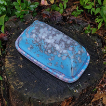 Load image into Gallery Viewer, &quot;Blue Pastel&quot; Glass Butter Dish