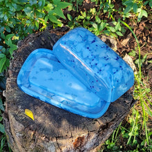 Load image into Gallery Viewer, &quot;Baby Blue&quot; Glass Butter Dish